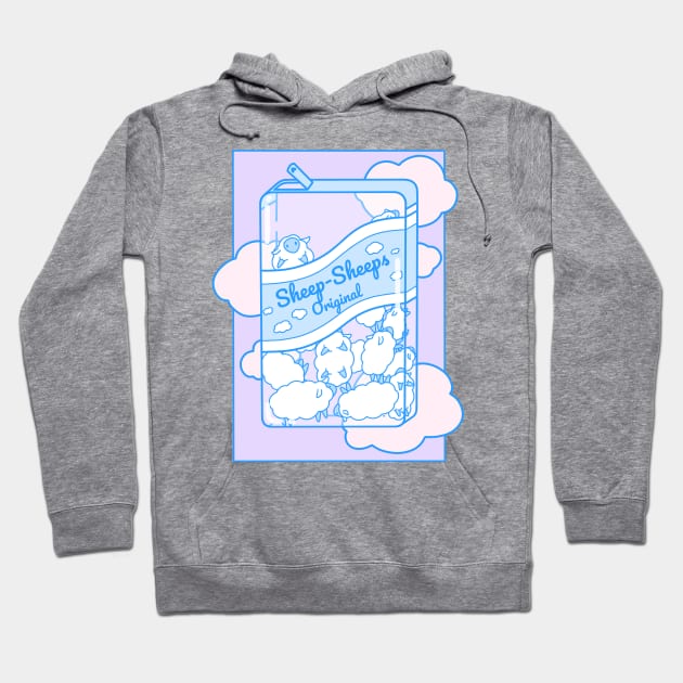 Original Sheep-Sheeps Hoodie by Cosmic Queers